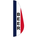 "BEER" 3' x 10' Message Feather Flag